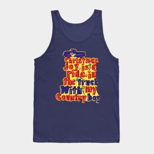 Country Couple Shirts for Christmas Tank Top